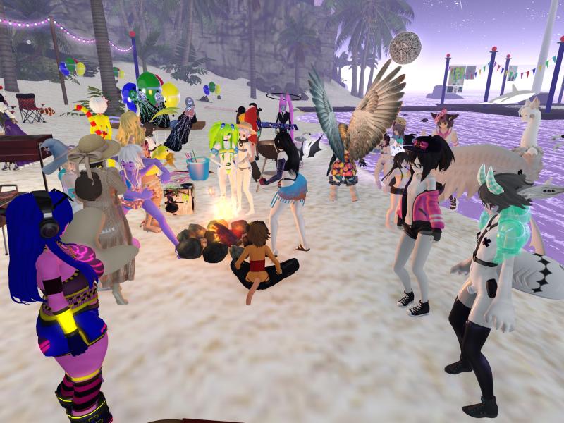 A compressed screenshot from Second Life of my adventures.