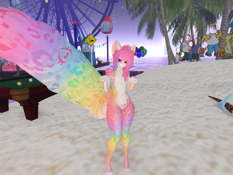 A compressed screenshot from Second Life of my adventures.