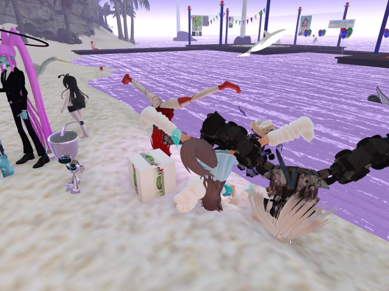 A compressed screenshot from Second Life of my adventures.