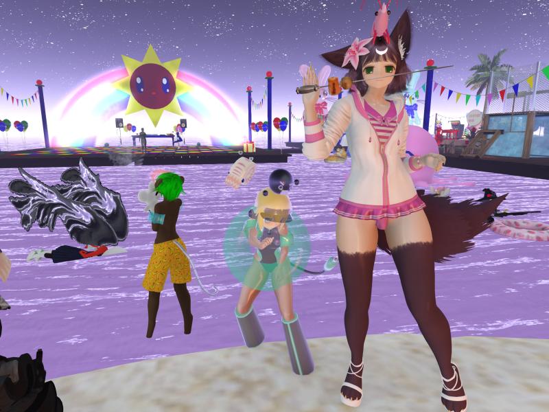 A compressed screenshot from Second Life of my adventures.