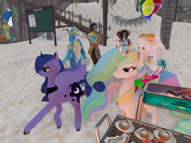 A compressed screenshot from Second Life of my adventures.