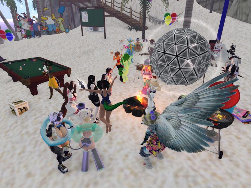 A compressed screenshot from Second Life of my adventures.