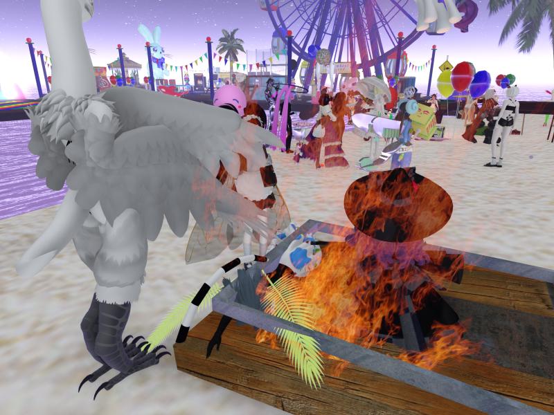 A compressed screenshot from Second Life of my adventures.