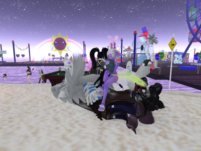 A compressed screenshot from Second Life of my adventures.