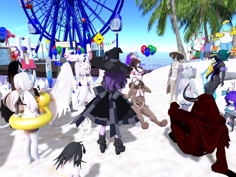 A compressed screenshot from Second Life of my adventures.