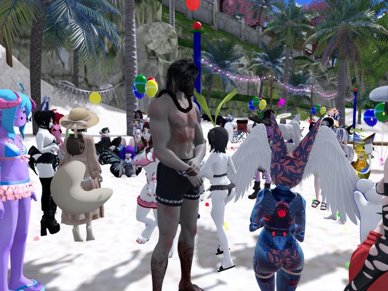 A compressed screenshot from Second Life of my adventures.