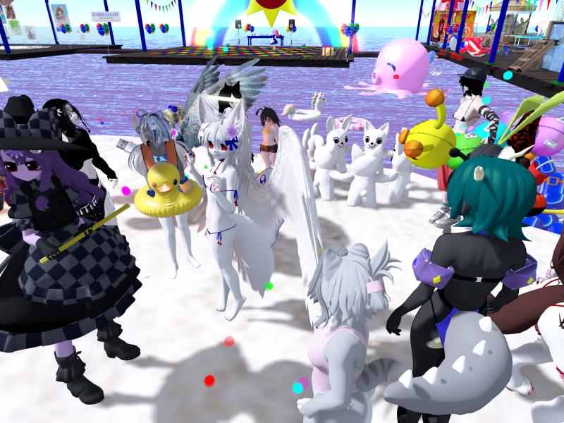 A compressed screenshot from Second Life of my adventures.
