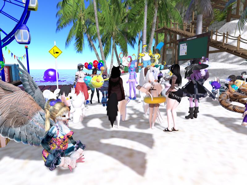 A compressed screenshot from Second Life of my adventures.