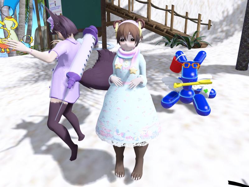 A compressed screenshot from Second Life of my adventures.