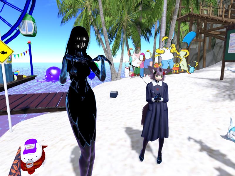 A compressed screenshot from Second Life of my adventures.