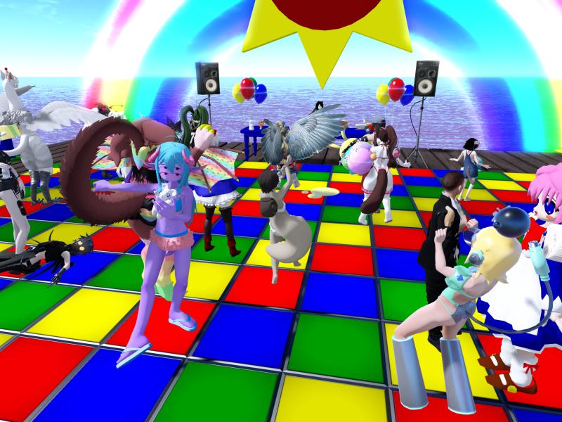 A compressed screenshot from Second Life of my adventures.