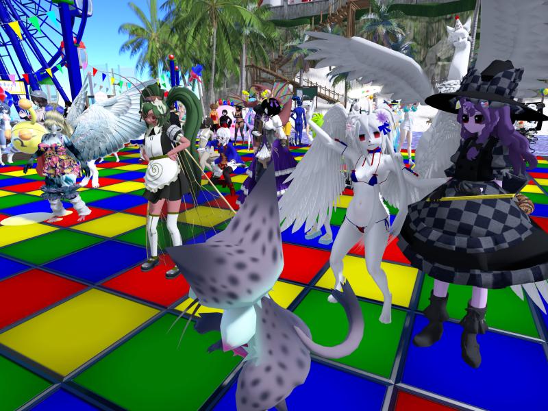A compressed screenshot from Second Life of my adventures.