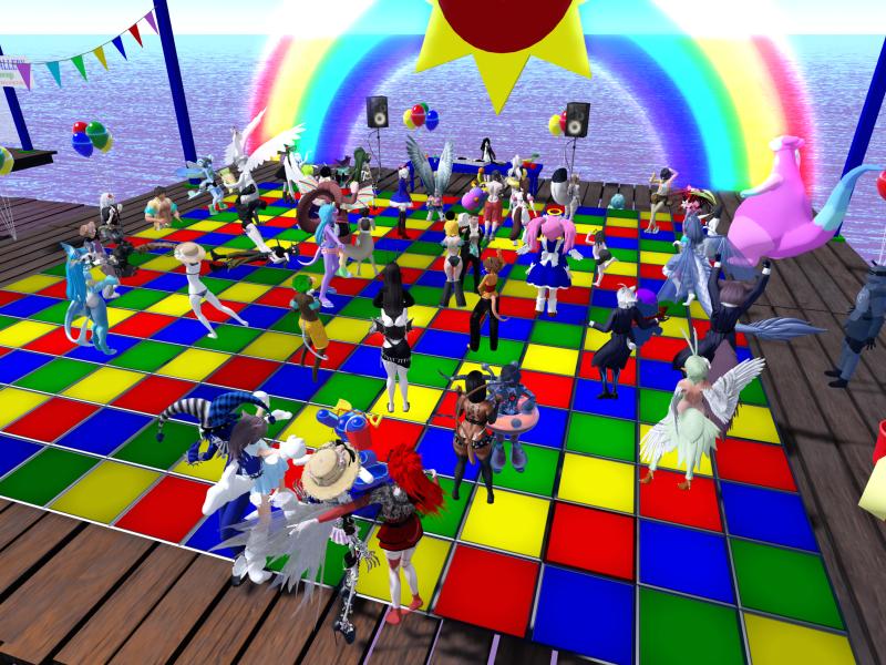 A compressed screenshot from Second Life of my adventures.