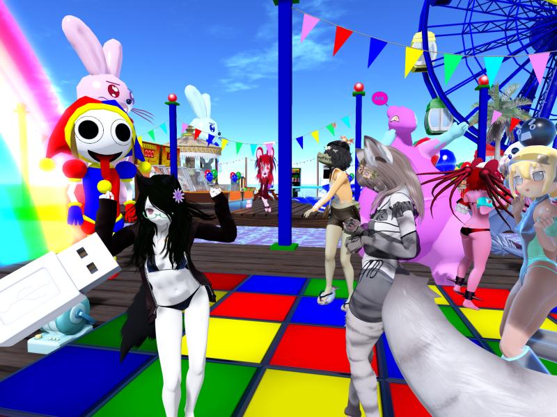A compressed screenshot from Second Life of my adventures.