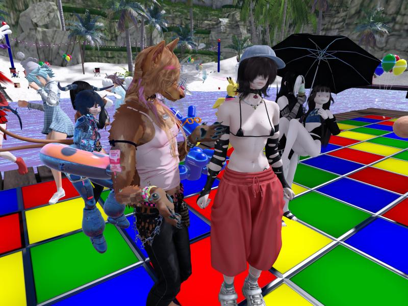 A compressed screenshot from Second Life of my adventures.