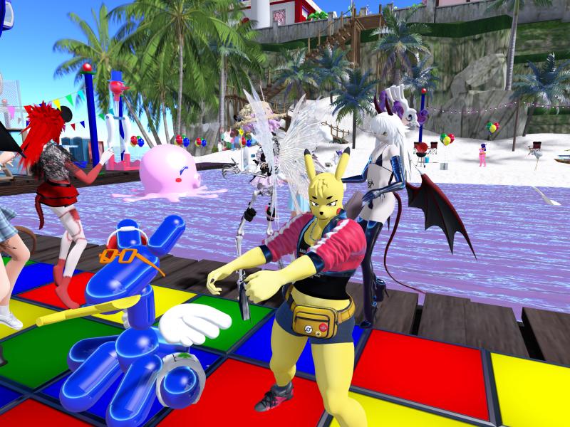 A compressed screenshot from Second Life of my adventures.