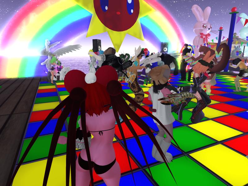 A compressed screenshot from Second Life of my adventures.