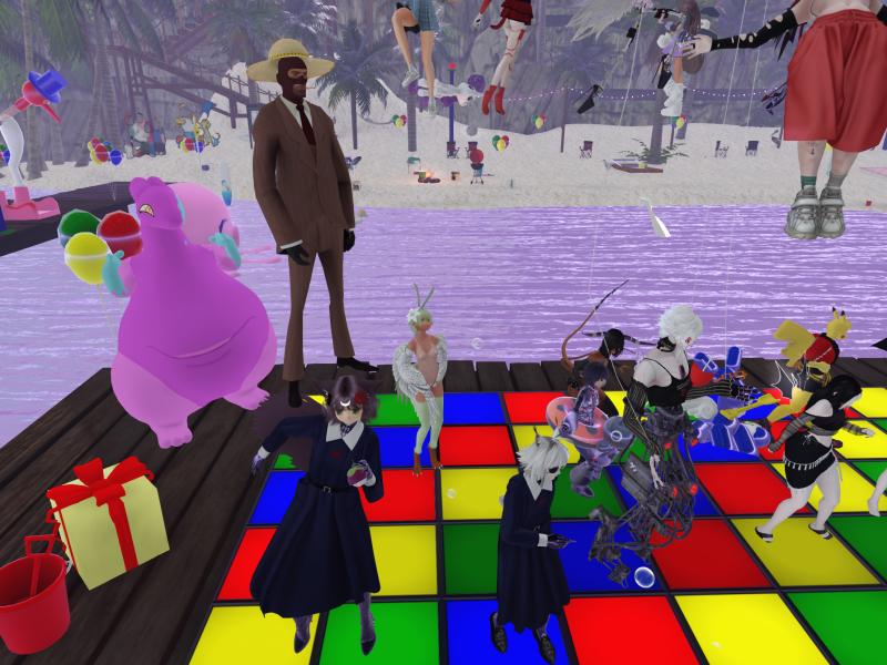 A compressed screenshot from Second Life of my adventures.