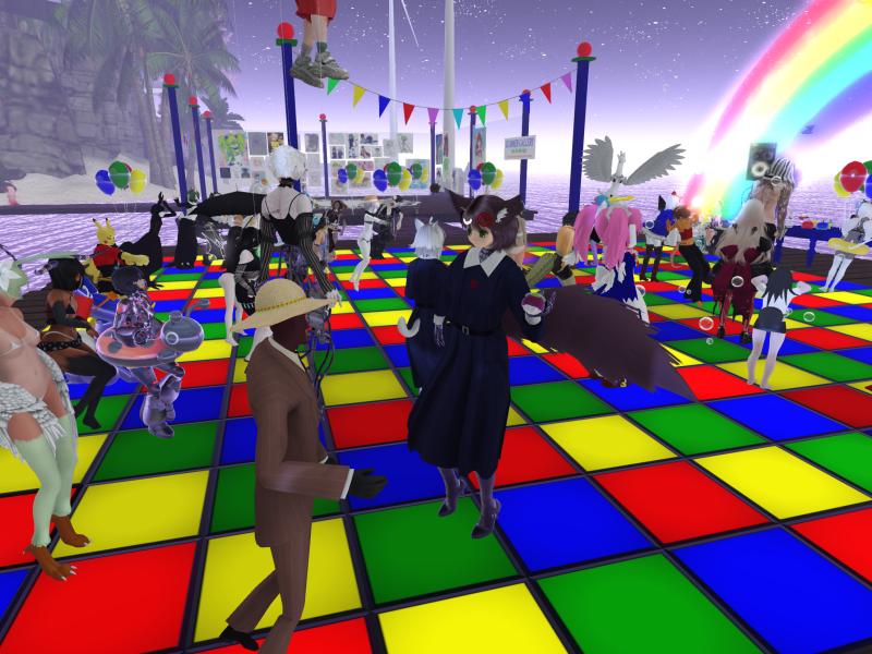 A compressed screenshot from Second Life of my adventures.