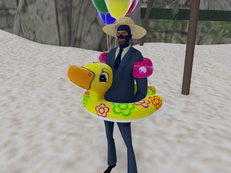 A compressed screenshot from Second Life of my adventures.