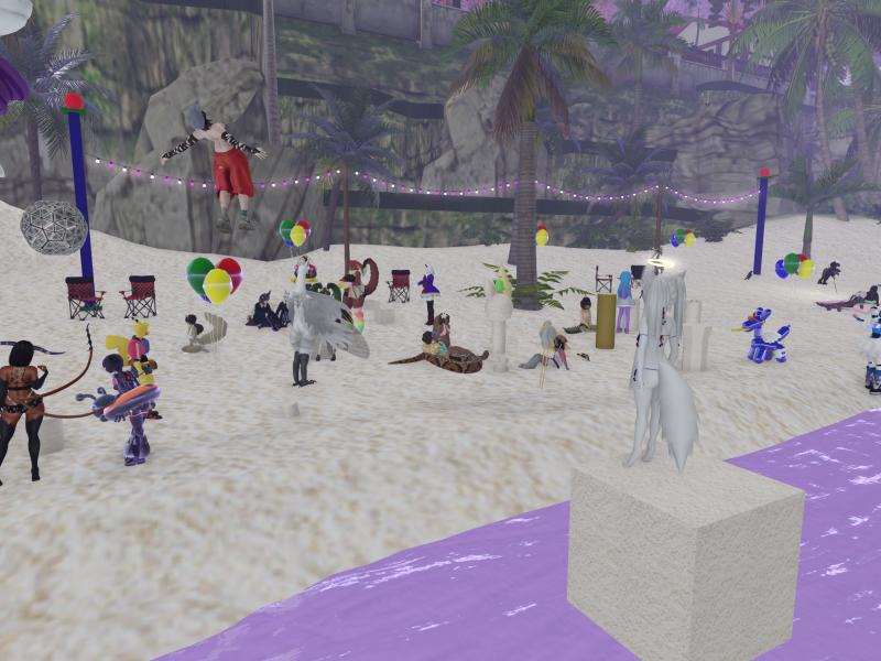 A compressed screenshot from Second Life of my adventures.
