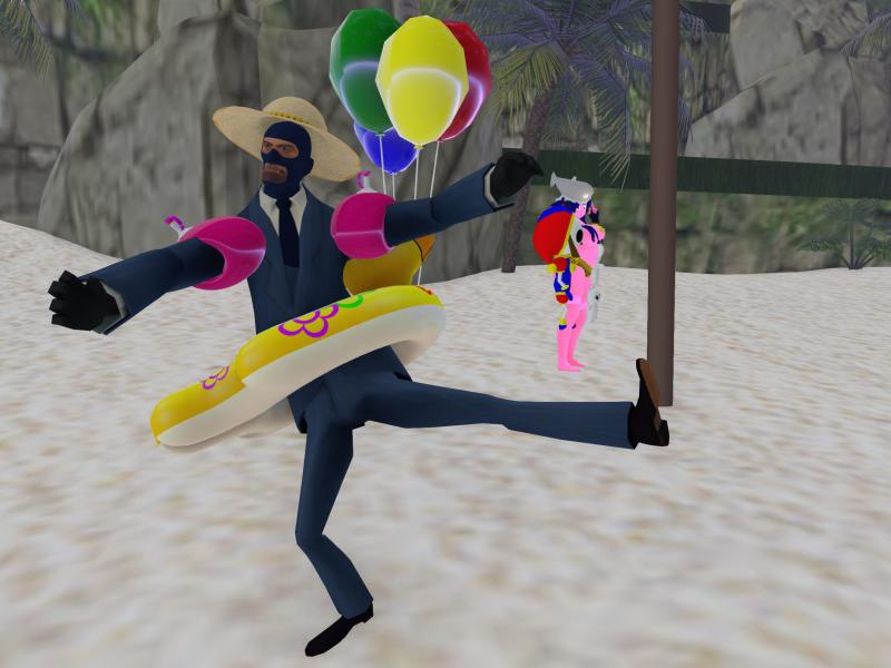 A compressed screenshot from Second Life of my adventures.