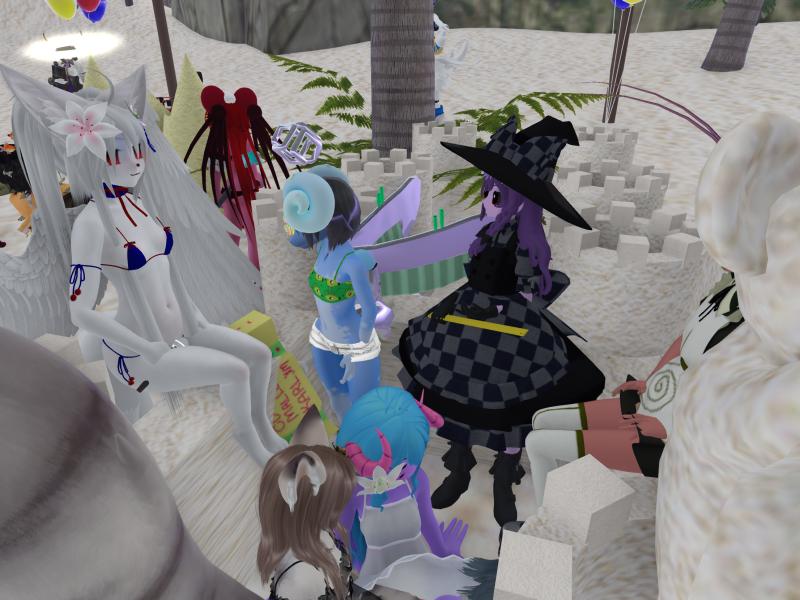 A compressed screenshot from Second Life of my adventures.