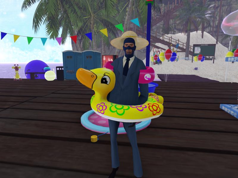 A compressed screenshot from Second Life of my adventures.