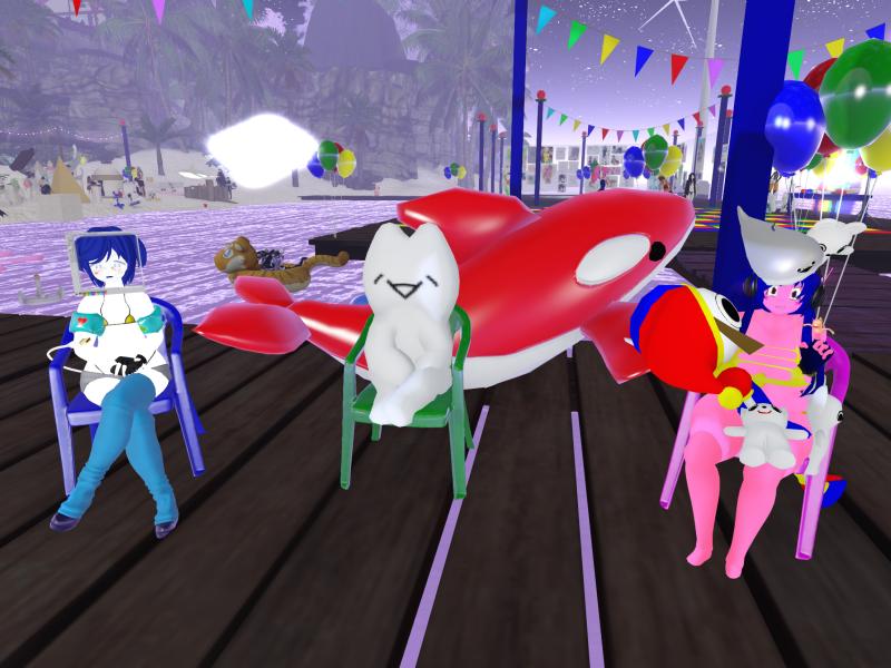 A compressed screenshot from Second Life of my adventures.