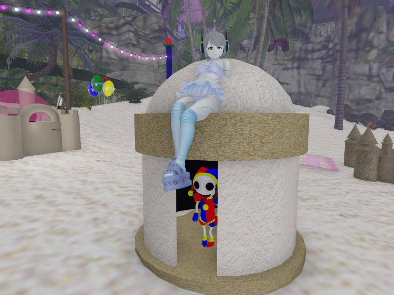 A compressed screenshot from Second Life of my adventures.