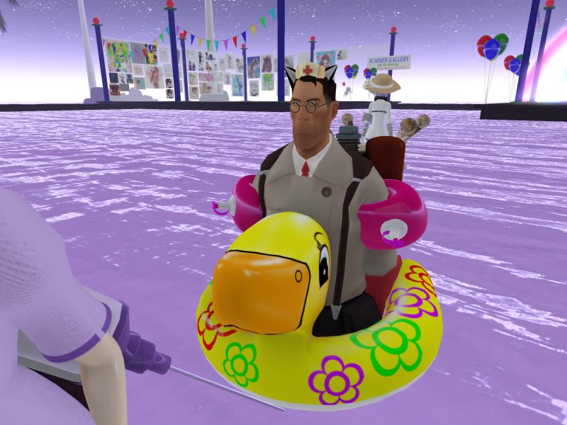 A compressed screenshot from Second Life of my adventures.
