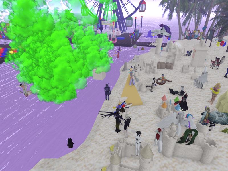 A compressed screenshot from Second Life of my adventures.
