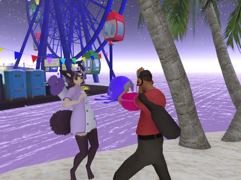 A compressed screenshot from Second Life of my adventures.