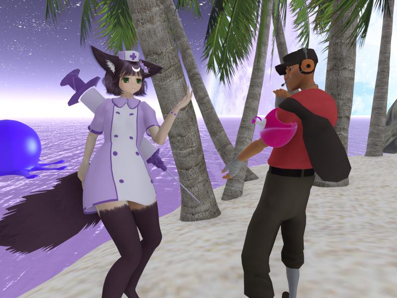 A compressed screenshot from Second Life of my adventures.
